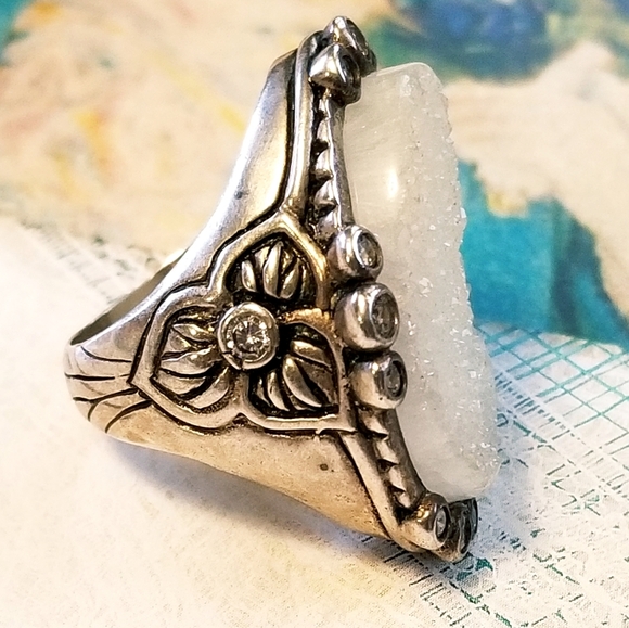 Silpada Sterling Silver & Druzy Ring - Picture 6 of 11